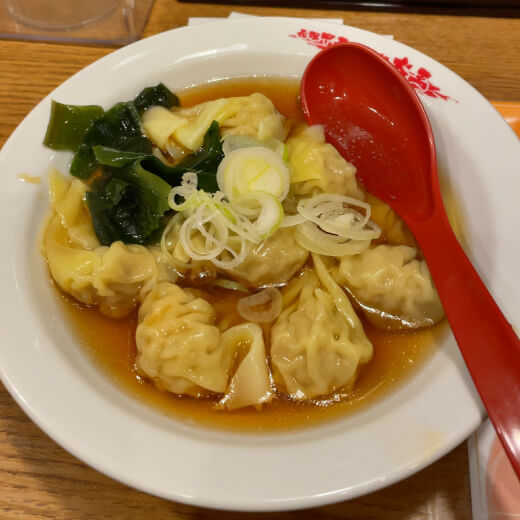 つけ麺大王　皿ワンタン